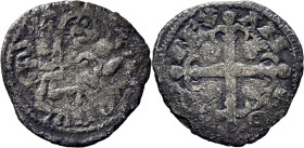 ALFONSO IX (1188-1230). León. Óbolo o meaja. Vellón. ANFO…REX