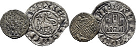 ALFONSO X (1252-1284). Sin ceca. Óbolo. Vellón. … Lote de 2