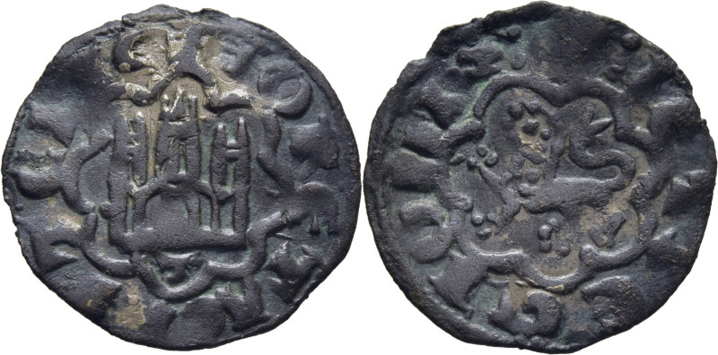 ALFONSO X (1252-1284). Toledo. Novén. Vellón. Falsa de época. MOMECA 38.A09.1. A...