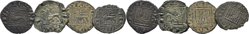 ALFONSO X (1252-1284). Burgos. Óbolo o pujesa. Vellón.  Con dobles puntos en las...