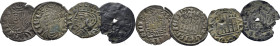 SANCHO IV (1286 y siguientes). Murcia. Cornado. Vellón… Lote de 4