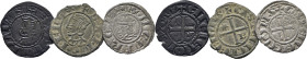 SANCHO IV (1286 y siguientes). Burgos. Seisén. Vellón… Lote de 3