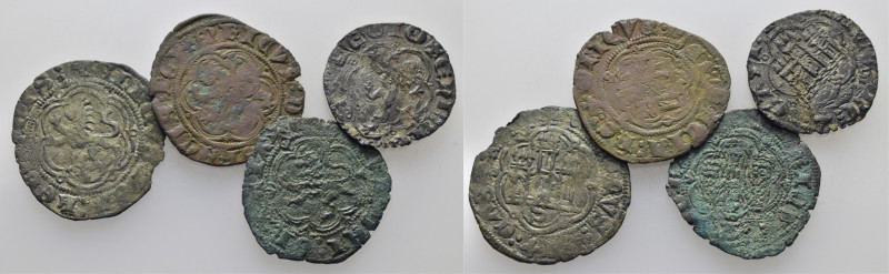 ENRIQUE III (1390-1406). Blanca. Vellón. Sevilla. Castillo y león dentro de hexa...