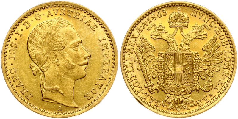 Austria. Franz Joseph I (1848-1916). Ducat 1863 A. Gold 3.48 g. KM 2264.