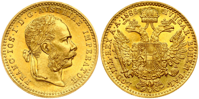 Austria. Franz Joseph I (1848-1916). Ducat 1886. Gold 3.49 g. KM 2267.