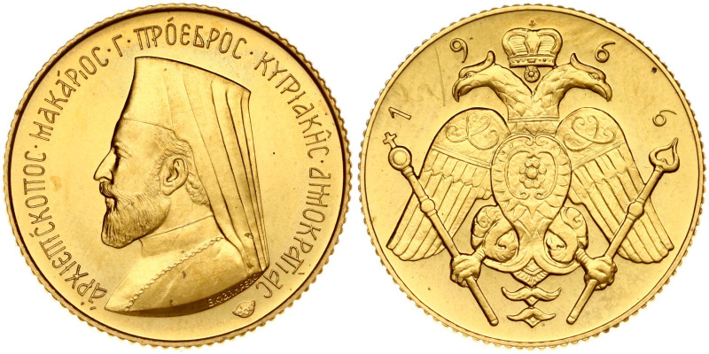 Cyprus. Sovereign 1966. Gold .916, 7.99 g. X-M4.