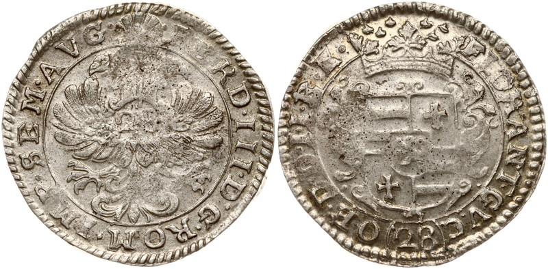 Germany, Jever. Ferdinand III (1637-1657). 28 Stuber ND (1637-1649). Silver 19.6...