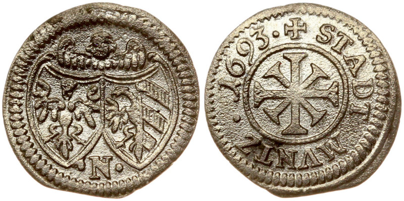 Germany, Nuremberg. Kreuzer 1693. Billon 0.69 g. KM 215.