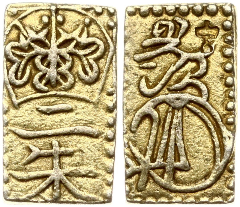 Japan. Ninko (1817-1846). 2 Shu ND (1832-1858). Gold 1.63 g. Fr 34.