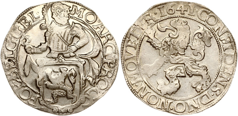 Netherlands, Gelderland. Lion Daalder 1641. Silver 27.22 g. KM 15.2.