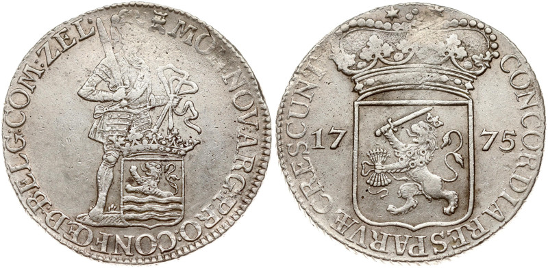 Netherlands. Zeeland. Silver Ducat 1775. Silver 28.10 g. KM 52.4.