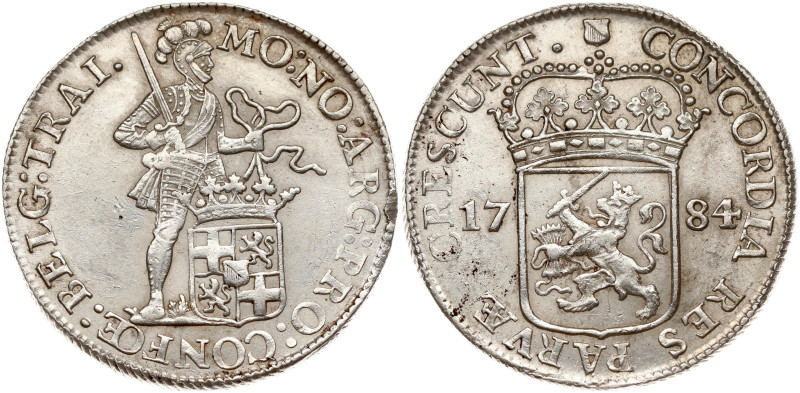 Netherlands. Utrecht. Silver Ducat 1784. Silver 27.90 g. KM 93.1, Dav 1845. Rim ...