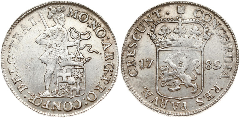 Netherlands. Utrecht. Silver Ducat 1789. Silver 27.81 g. KM 93.1, Dav 1845.