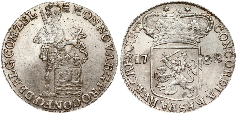 Netherlands. Zeeland. Silver Ducat 1792. Silver 27.75 g. KM 52.4. Scratches.