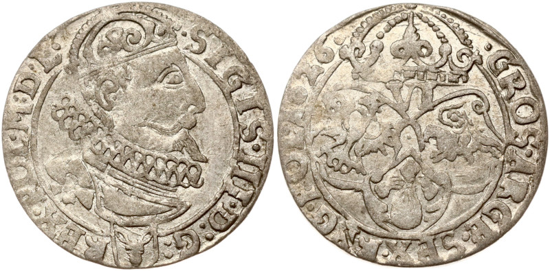 Poland. Zygmunt III Waza (1587–1632). Szostak 1626, Krakow. (Av: .SIGIS.III.D:G:...