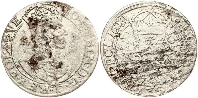 Poland. Jan II Kazimierz Waza (1649–1668). Szostak 1659 TLB, Krakow. Silver 3.21...