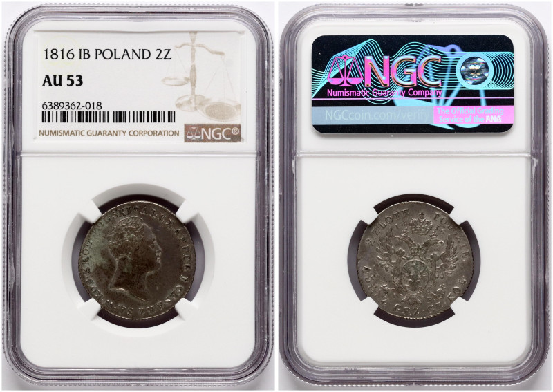 Russia For Poland. Alexander I (1801-1825). 2 Zlote 1816 IB. Silver. Bitkin 830....