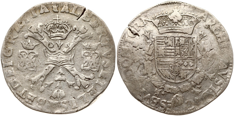 Spanish Netherlands, Tournai. Albert and Isabella(1598-1621). Patagon ND (1612-1...