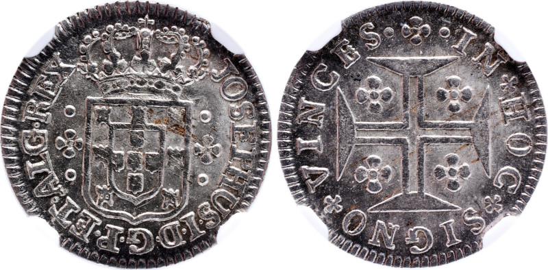 NGC Portuguese 
 D. Jos&eacute; I - 3 Vint&eacute;ns - NGC MS-64 - AG: 15.01 
 A...