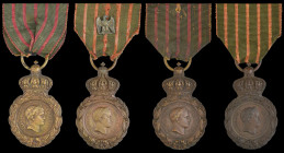 France, St. Helena Medals, 1857 (4), one with eagle emblem on riband, very fine or better (4)

Estimate: GBP 120 - 150