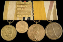 Germany, Langensalza and Franco-Prussian War Group of 4 awarded to A. Kreiss, Hannoverian Army: Hannover, Langensalza Medal, impressed (A. Kreiss); Pr...