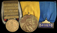 Germany, Great War & Franco-Prussian War Trio: 1870 Campaign 6 clasps, Weissenburg, Wörth Strassburg, Sedan, Mont Valerien, Paris (last clasp detached...
