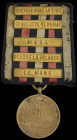 Germany, Prussia, 1870 Campaign, 5 clasps, Vionville-Mars le Tour, Gravelotte-St. Privat, Metz, Beaune la Rolande, Le Mans, mounted on riband bar, ver...