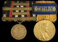 Germany, Franco-Prussian War Trio: Prussia, 1870 Campaign, 6 clasps, Gravelotte-St. Privat, Vionville-Mars la Tour, Metz, Beaune la Rolande, Orleans, ...