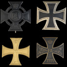 Germany, Prussia, Iron Cross 1914, First Class badge with W in ornate surround on central reverse; together with Brunswick, War Merit Cross, First Cla...