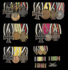 Germany, Great War Mounted Group of Four: Iron Cross 1914; Saxe-Meiningen, Great War Merit Medal 1915-17; Honour Cross of the Great War with Swords, b...