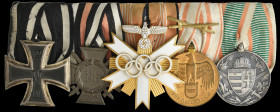 Germany, Third Reich, Olympic Games Decoration Group of 6 awarded to Sachbearbeiter Hans Werner von der Planitz: Iron Cross 1914; Honour Cross of the ...