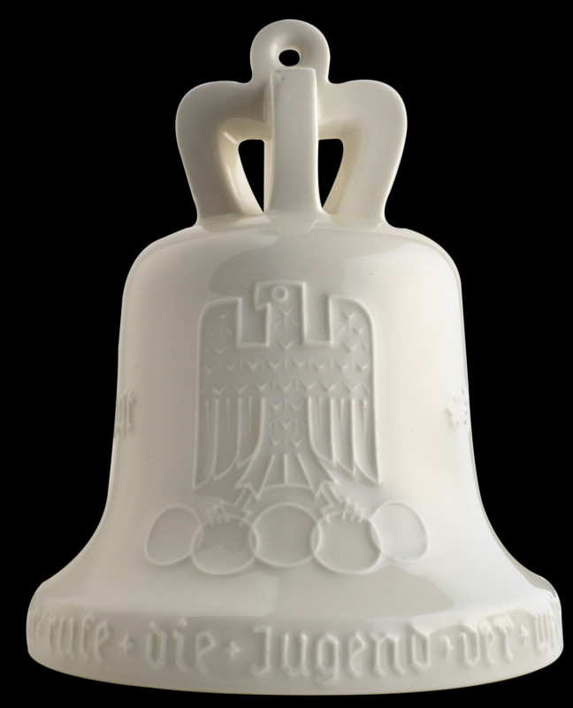 Germany, Third Reich, Porcelain Olympic Bell, height 125mm, with legend and the ...