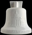 Germany, Third Reich, Porcelain Olympic Bell Money Box, height 125mm, similar to the last but with slot for inserting coins, with original base but la...