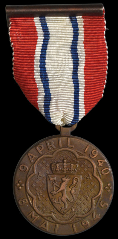 Norway, Narvik Participation Medal 1945, without rosette, in original Tostrup pa...