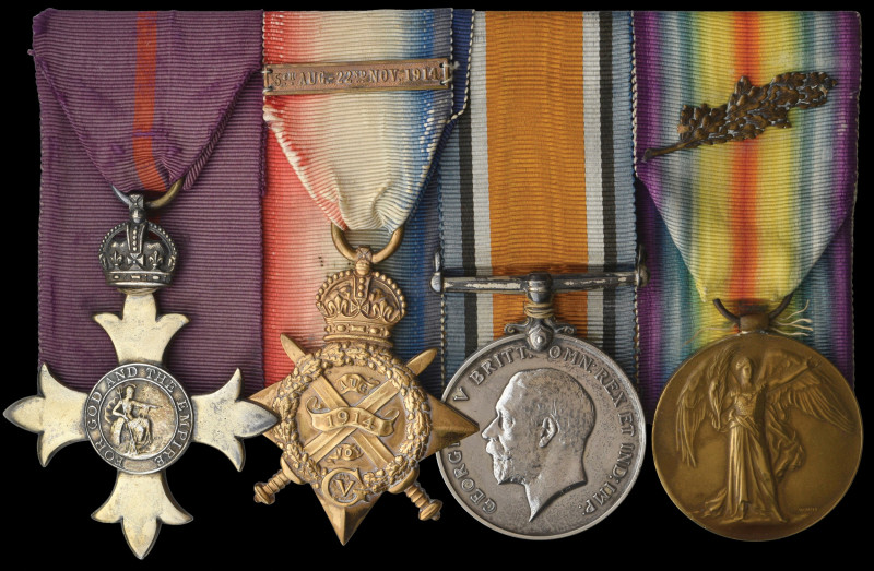 The Great War O.B.E. and M.i.D. Group of 4 awarded to Lieutenant-Colonel Jack Se...