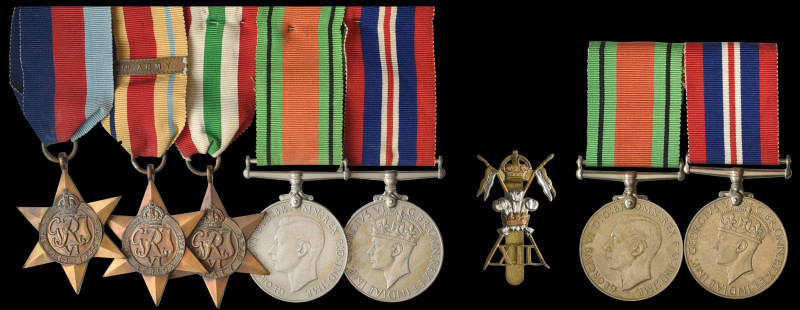 A WW2 P.O.W. ‘Escaper’ Group of 5 awarded to Private John Langan, 12th Lancers (...