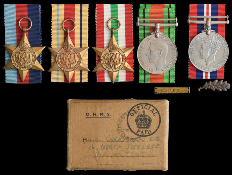 The WW2 ‘Special Operations Executive’ Group of 5 awarded to Captain Hugh Sander...