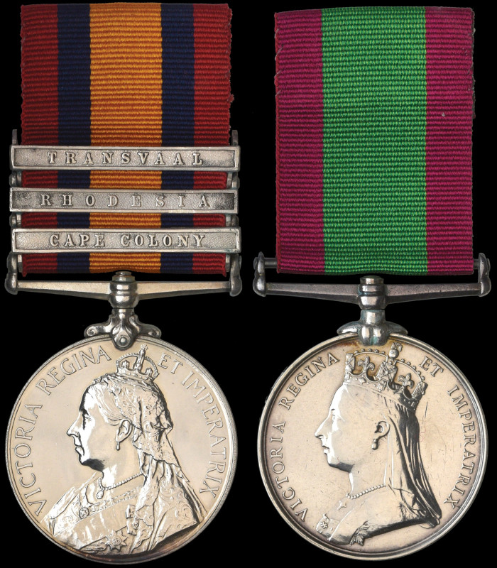 The Important Second Afghan War & Boer War Pair awarded to Colonel Manners Charl...