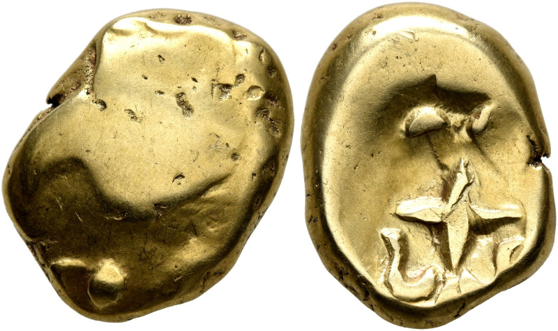 CENTRAL EUROPE. Vindelici. 1st century BC. Stater (Gold, 17 mm, 7.35 g), 'Regenb...