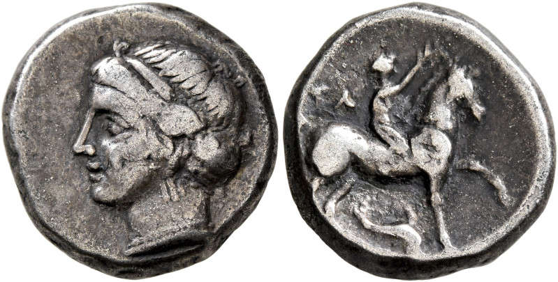 CALABRIA. Tarentum. Campano-Tarentine series, circa 281-272 BC. Didrachm or Nomo...