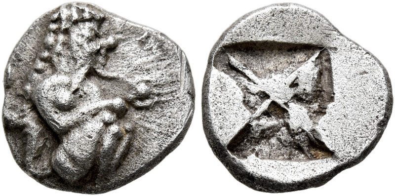 THRACO-MACEDONIAN REGION. Berge (?). Circa 525-480 BC. 1/8 Stater or Trihemiobol...