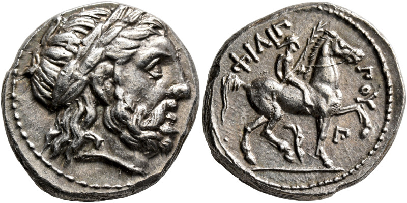 KINGS OF MACEDON. Philip II, 359-336 BC. Tetradrachm (Silver, 22 mm, 14.47 g, 9 ...