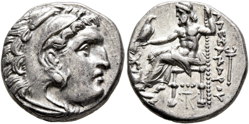 KINGS OF MACEDON. Alexander III ‘the Great’, 336-323 BC. Drachm (Silver, 17 mm, ...