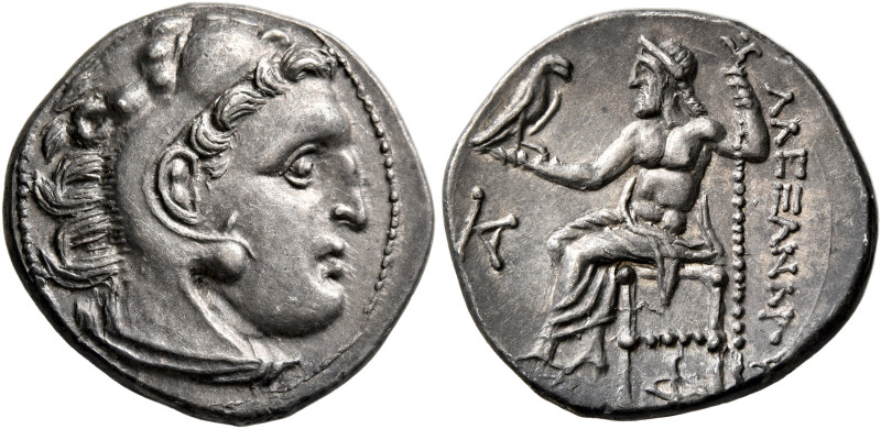 KINGS OF MACEDON. Alexander III ‘the Great’, 336-323 BC. Drachm (Silver, 19 mm, ...