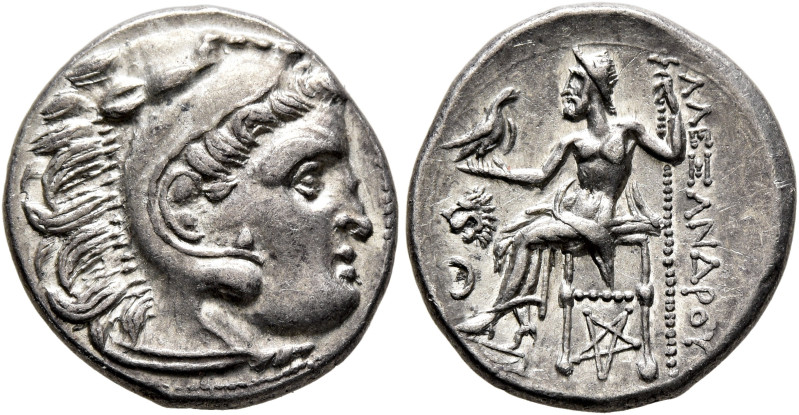 KINGS OF MACEDON. Alexander III ‘the Great’, 336-323 BC. Drachm (Silver, 18 mm, ...