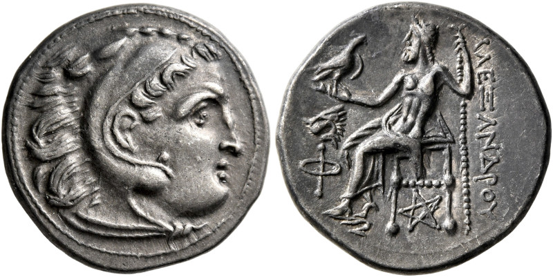 KINGS OF MACEDON. Alexander III ‘the Great’, 336-323 BC. Drachm (Silver, 18 mm, ...