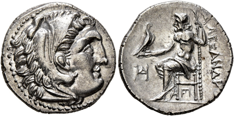 KINGS OF MACEDON. Alexander III ‘the Great’, 336-323 BC. Drachm (Silver, 19 mm, ...