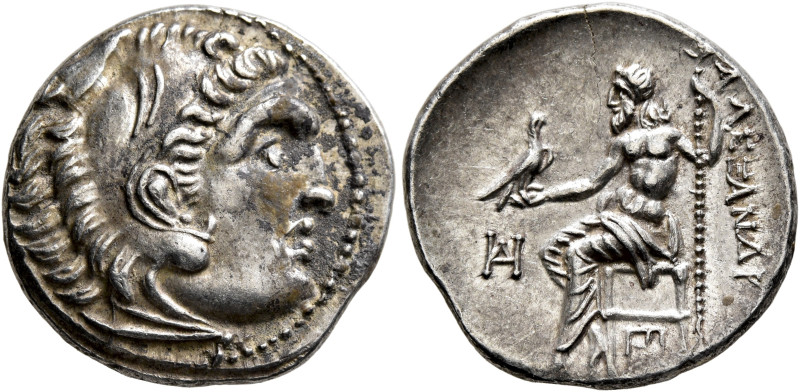 KINGS OF MACEDON. Alexander III ‘the Great’, 336-323 BC. Drachm (Silver, 18 mm, ...