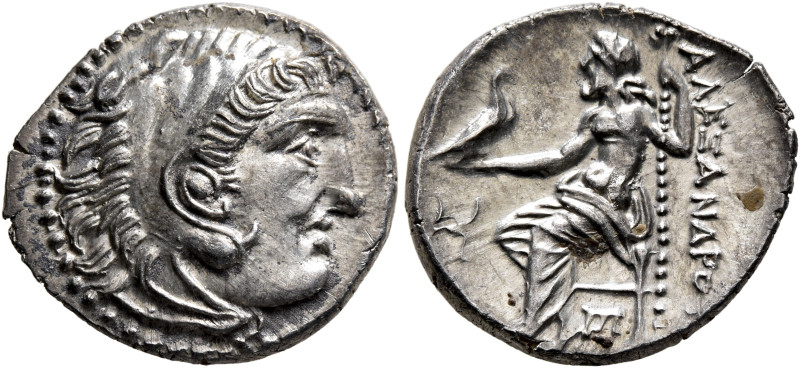 KINGS OF MACEDON. Alexander III ‘the Great’, 336-323 BC. Drachm (Silver, 19 mm, ...