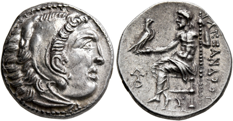 KINGS OF MACEDON. Alexander III ‘the Great’, 336-323 BC. Drachm (Silver, 18 mm, ...